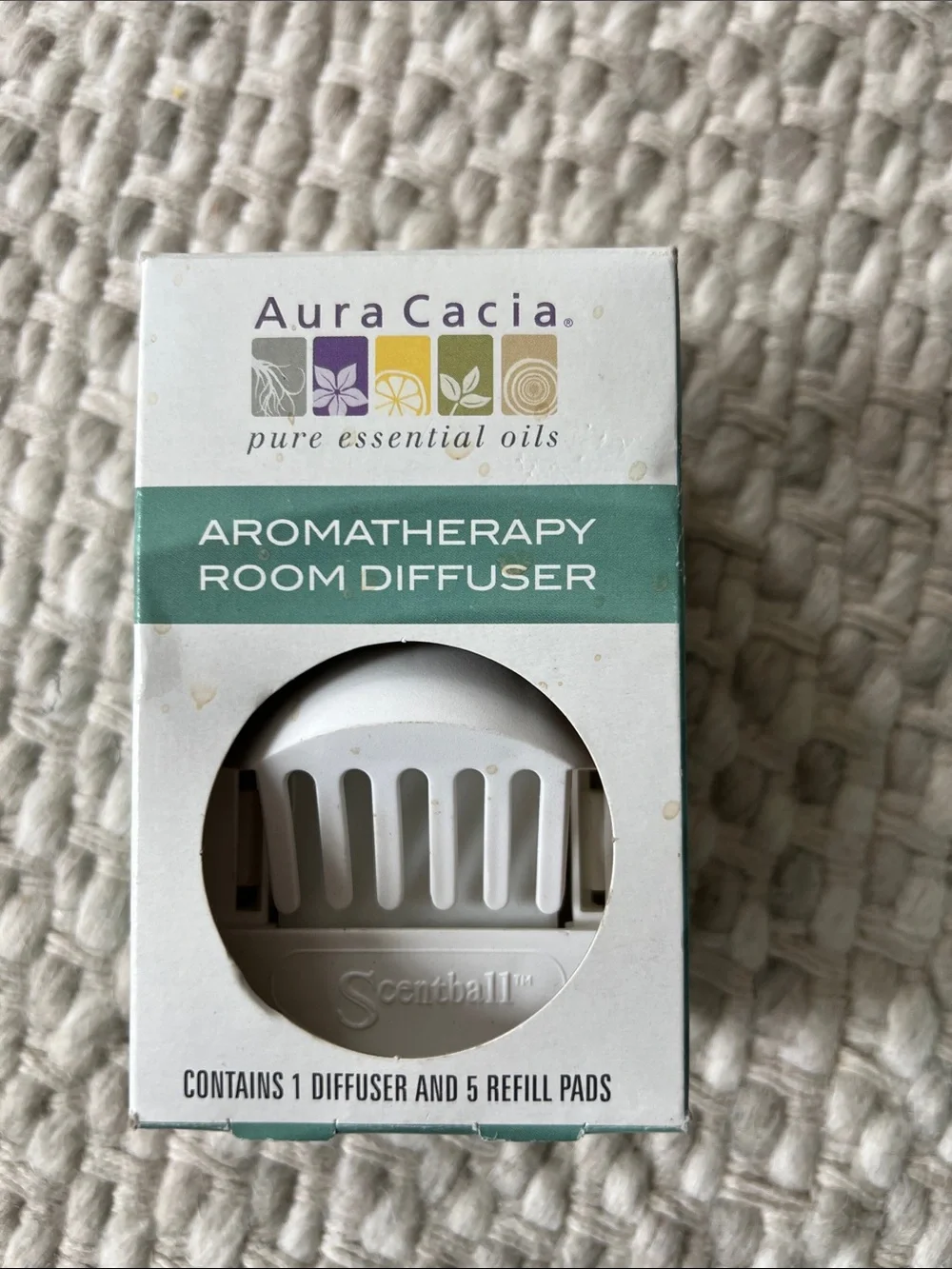 Lot of 2 Aura Cacia Essential Oil Diffuser Aromatherapy NEW.